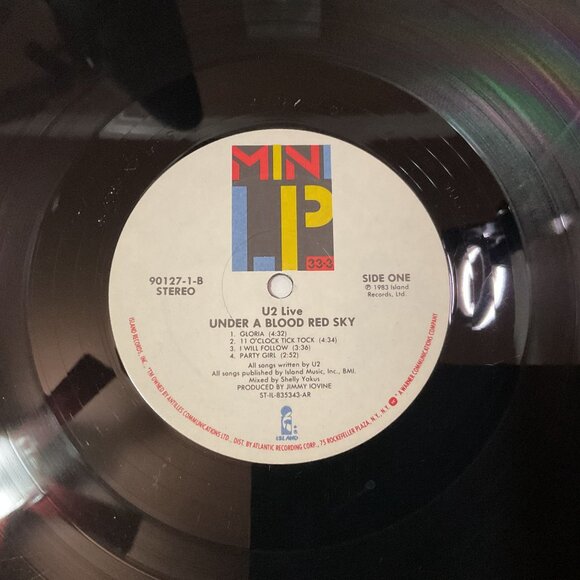 U2 Under A Blood Red Sky Live Album Vinyl Record Mini LP 1983 - Picture 7 of 7